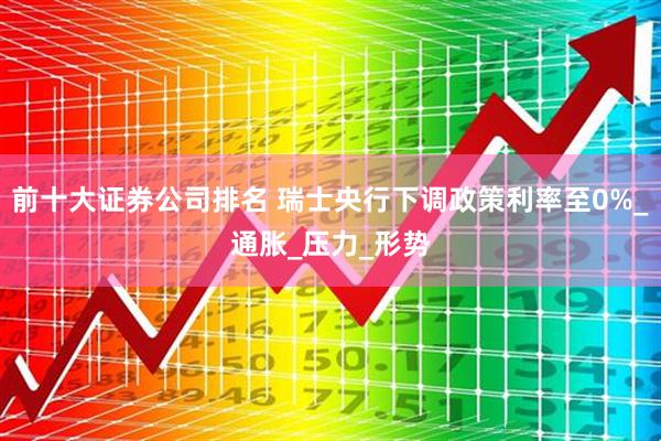 前十大证券公司排名 瑞士央行下调政策利率至0%_通胀_压力_形势